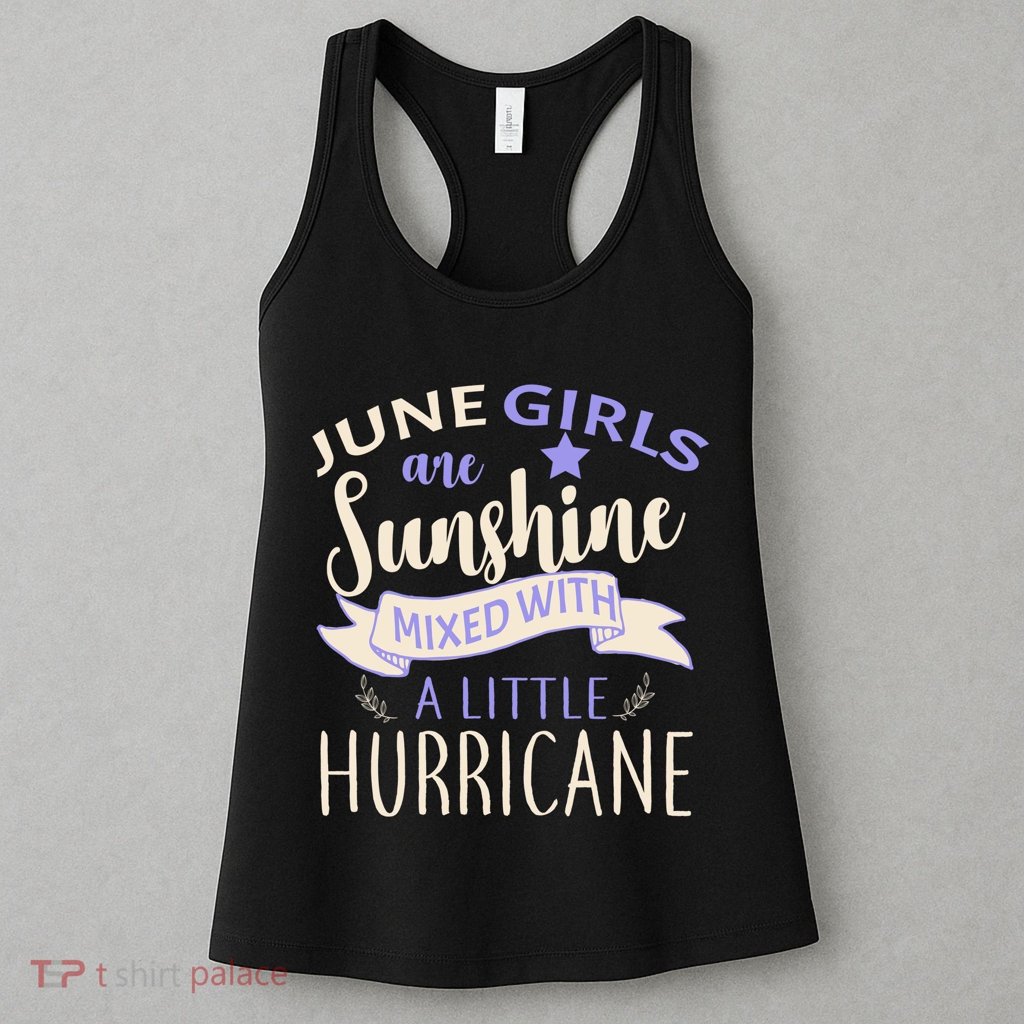 June Girls Are Sunshine Mixed With Hurricane Women's Tank Top