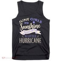 June Girls Are Sunshine Mixed With Hurricane Tank Top thumb 0