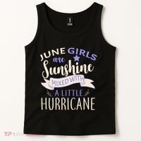 June Girls Are Sunshine Mixed With Hurricane Tank Top thumb 2