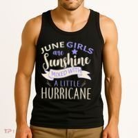 June Girls Are Sunshine Mixed With Hurricane Tank Top thumb 3