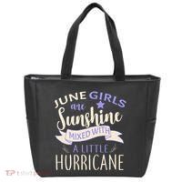 June Girls Are Sunshine Mixed With Hurricane Tote Bag thumb 0