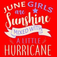 June Girls Are Sunshine Mixed With Hurricane Santa Hat thumb 1