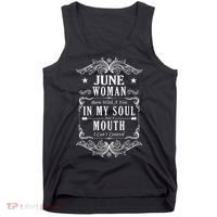 June Woman Funny Birthday Tank Top thumb 0