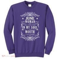 June Woman Funny Birthday Sweatshirt thumb 0