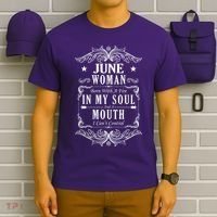 June Woman Funny Birthday T-Shirt thumb 6