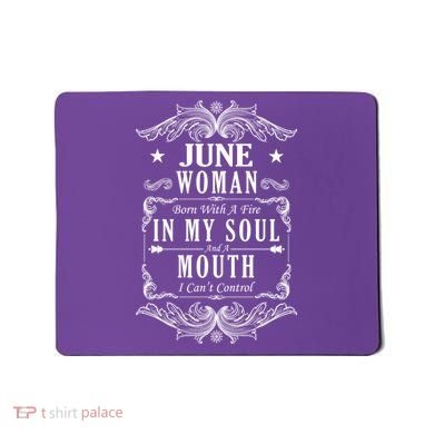June Woman Funny Birthday Mousepad