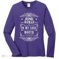 June Woman Funny Birthday Women's Long Sleeve Shirt thumb 0