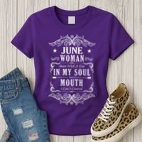 June Woman Funny Birthday Women's T-Shirt thumb 3