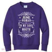 June Woman Funny Birthday Kids Sweatshirt thumb 0