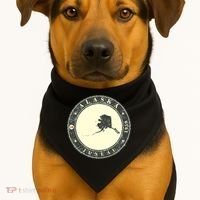 Juneau Alaska Retro USA-Made Doggie Bandana thumb 1