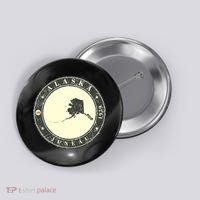 Juneau Alaska Retro Button thumb 0