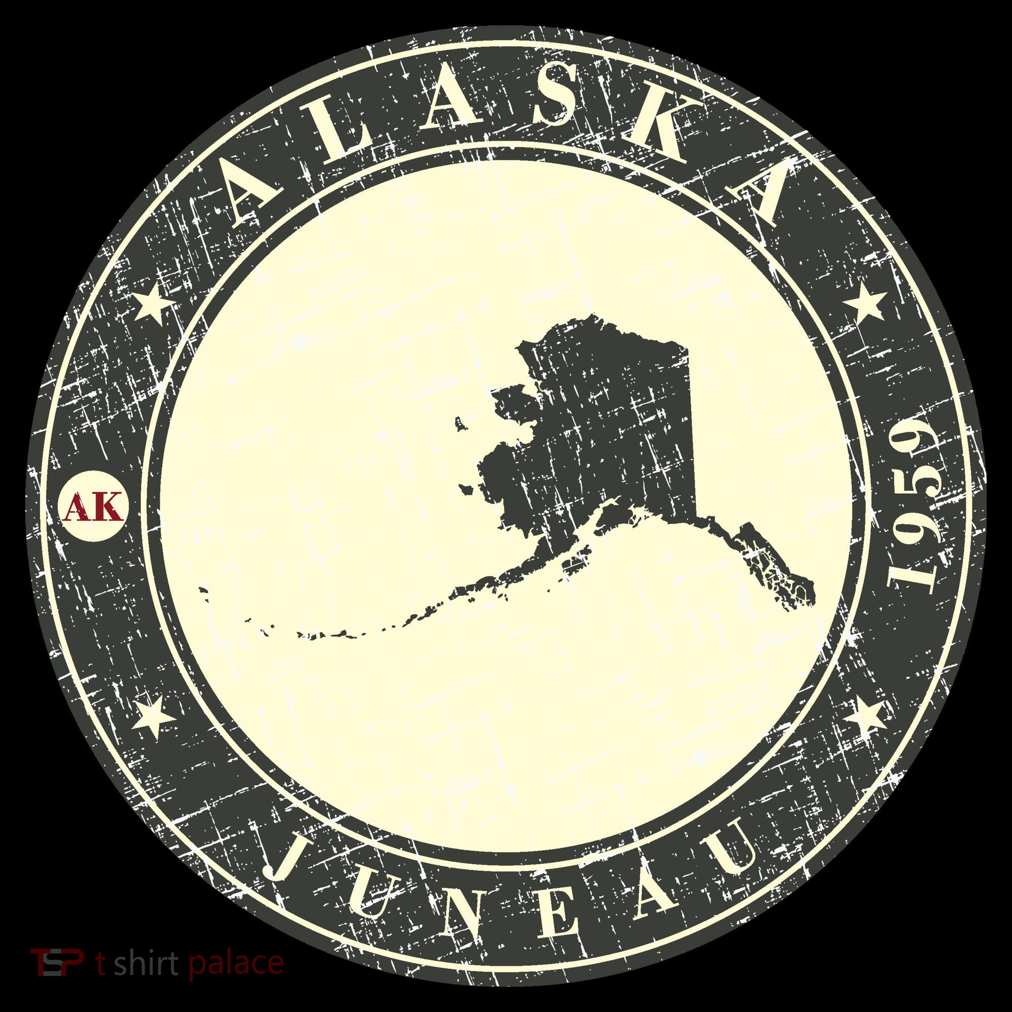 Juneau Alaska Retro Ornament