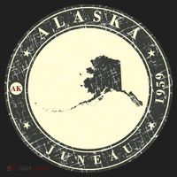 Juneau Alaska Retro Hat thumb 2