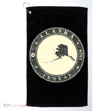 Juneau Alaska Retro Golf Towel