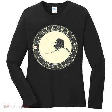 Juneau Alaska Retro Women's Long Sleeve Shirt