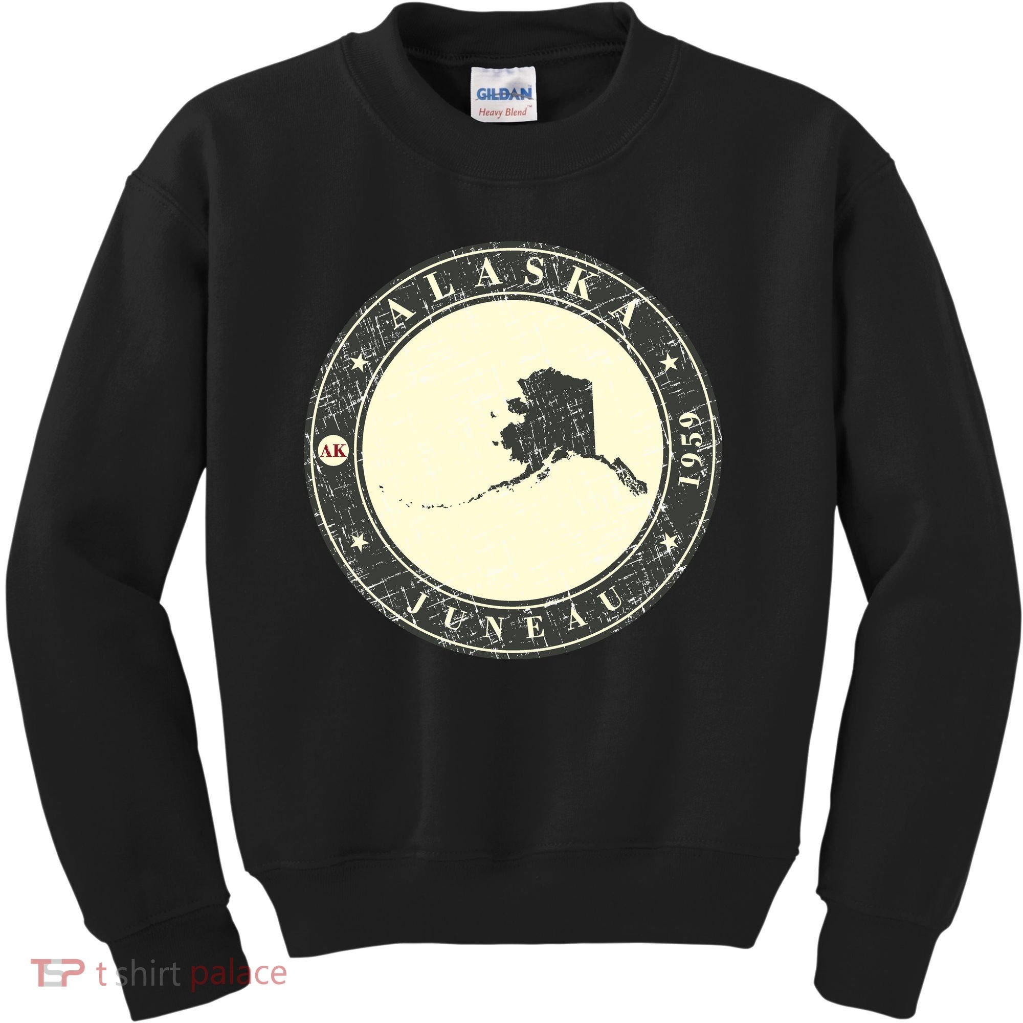 Juneau Alaska Retro Kids Sweatshirt