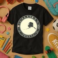 Juneau Alaska Retro Kids T-Shirt thumb 3
