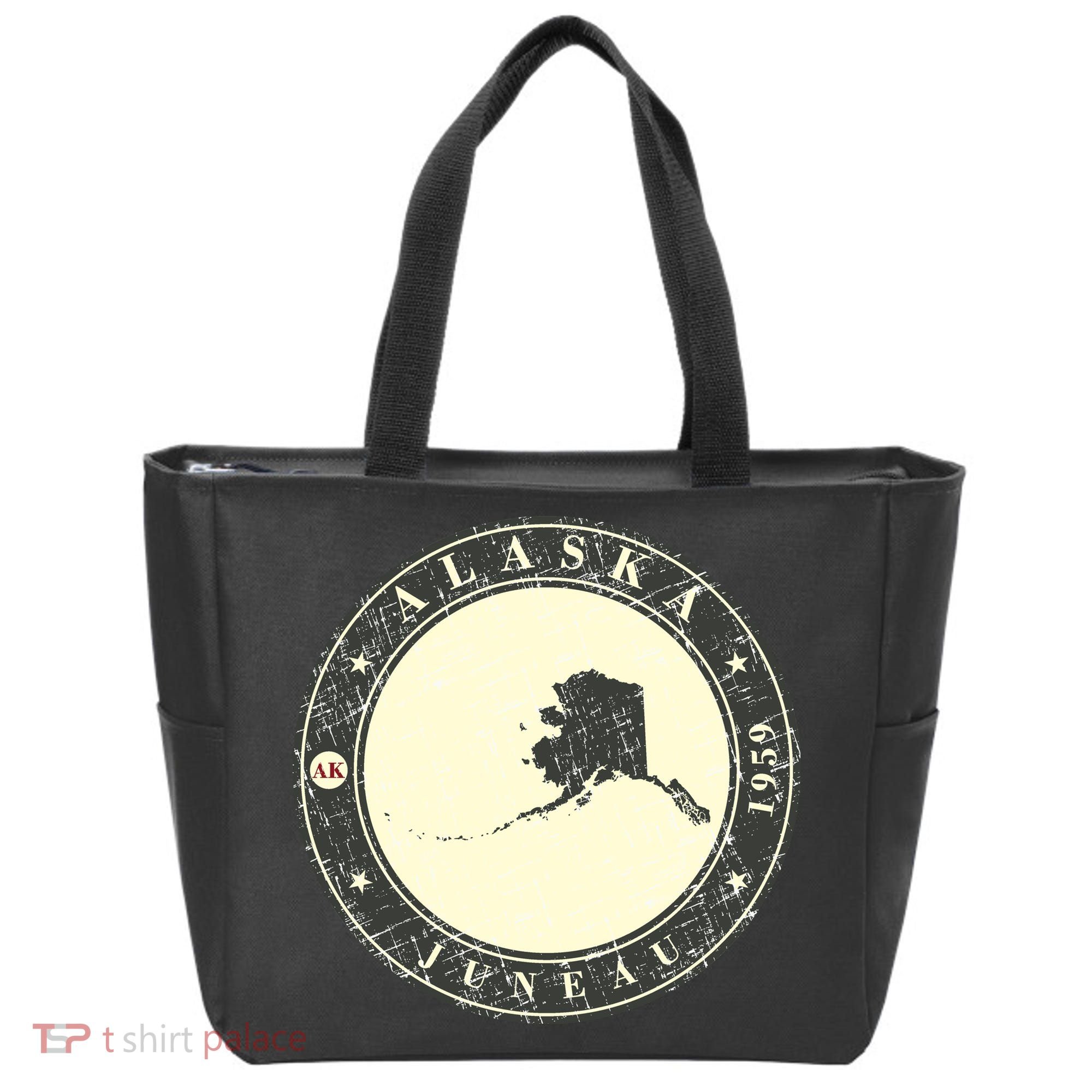 Juneau Alaska Retro Tote Bag