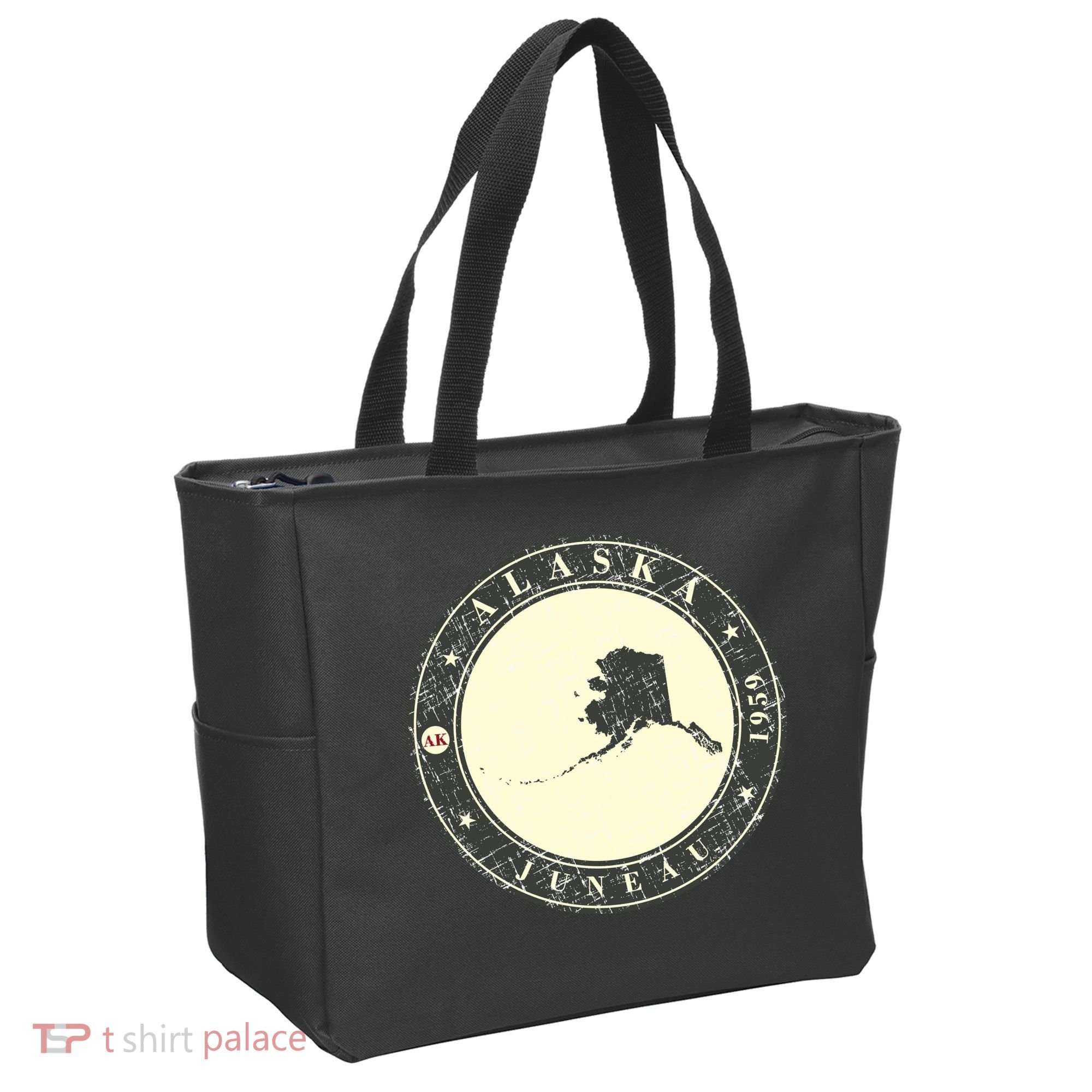 Juneau Alaska Retro Tote Bag