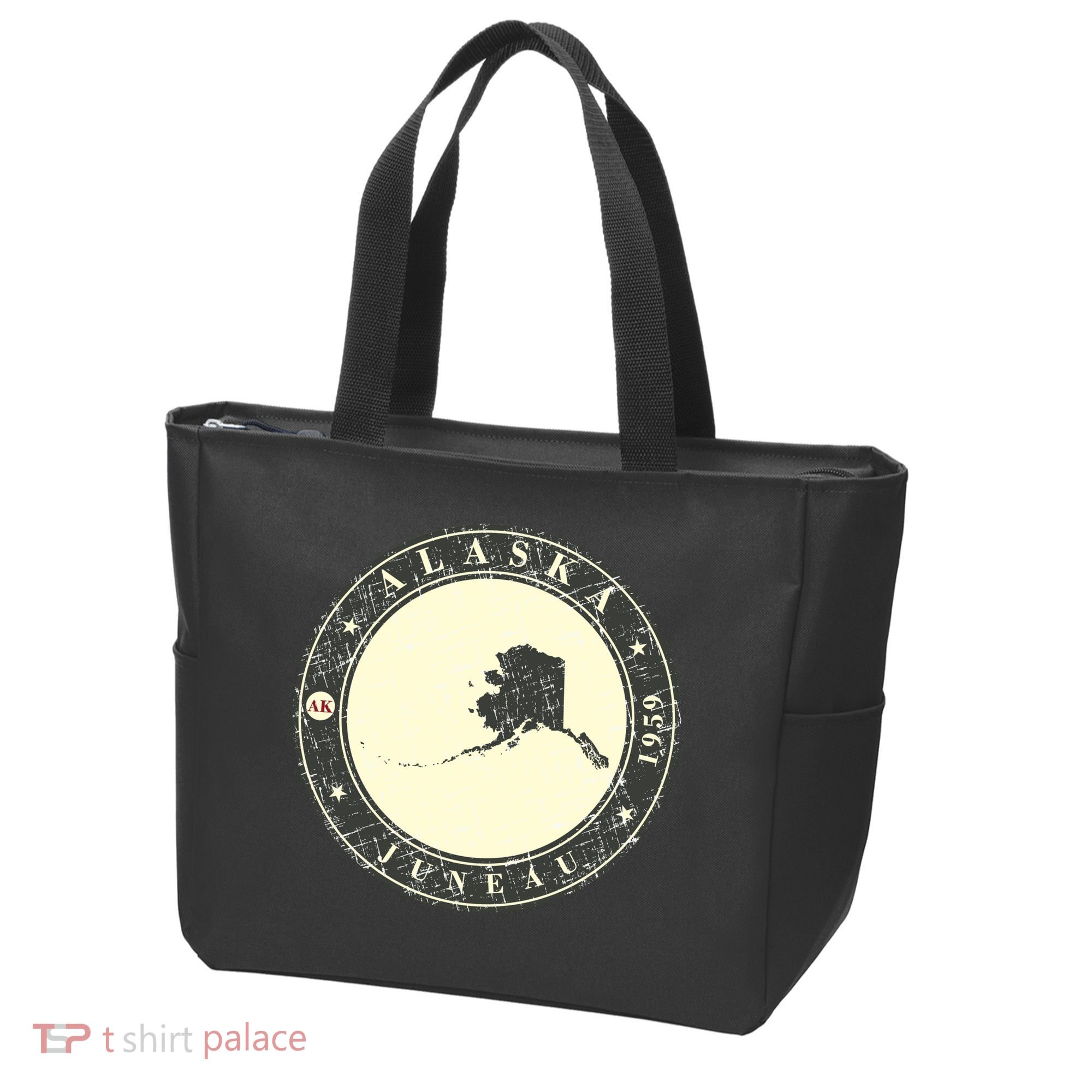 Juneau Alaska Retro Tote Bag