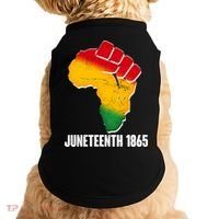 Juneteenth 1865 Africa Map Fist Doggie Tank thumb 0