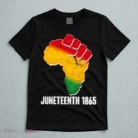 Juneteenth 1865 Africa Map Fist T-Shirt thumb 5