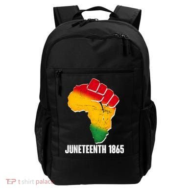 Juneteenth 1865 Africa Map Fist Backpack