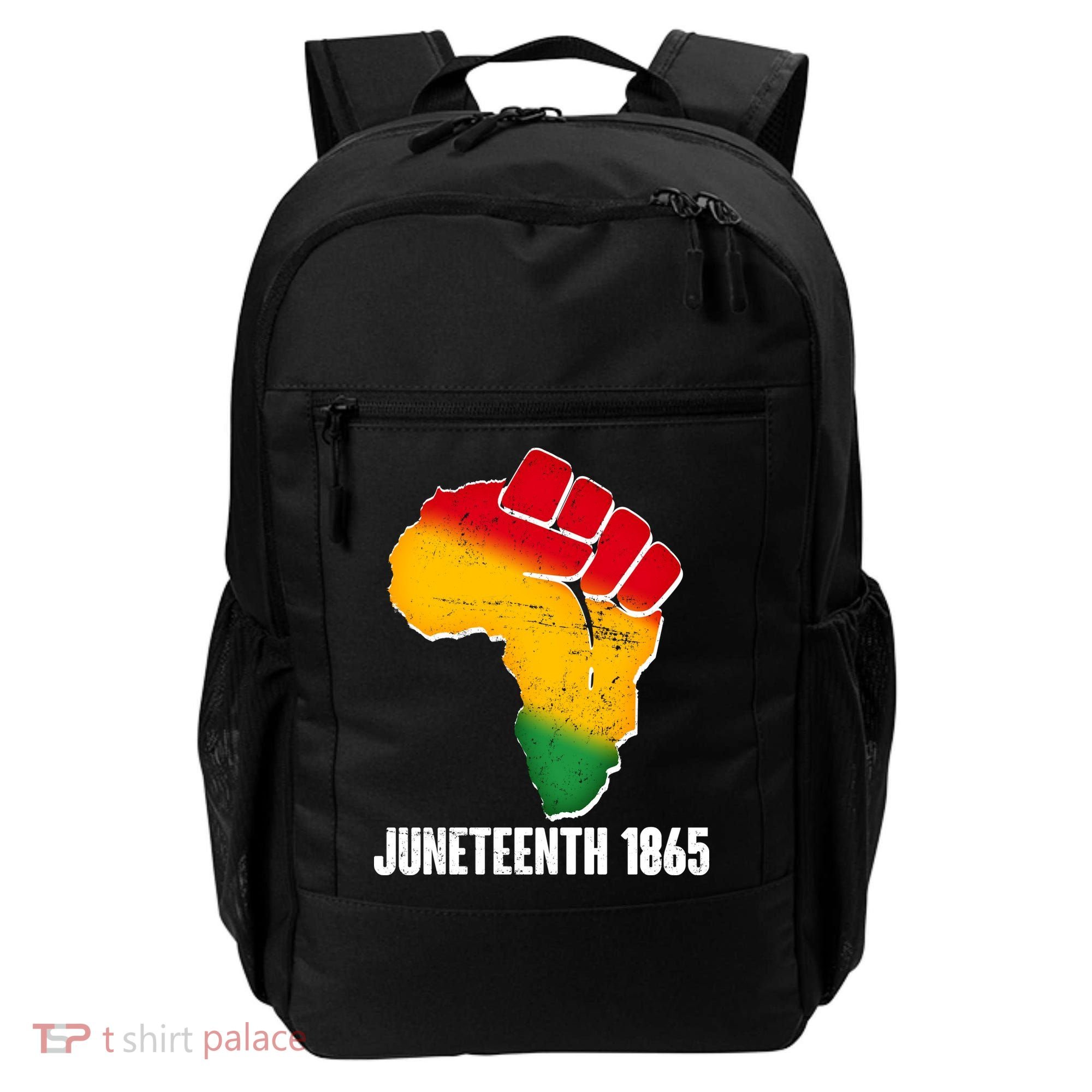 Juneteenth 1865 Africa Map Fist Backpack