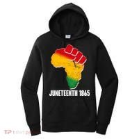 Juneteenth 1865 Africa Map Fist Women's Hoodie thumb 0