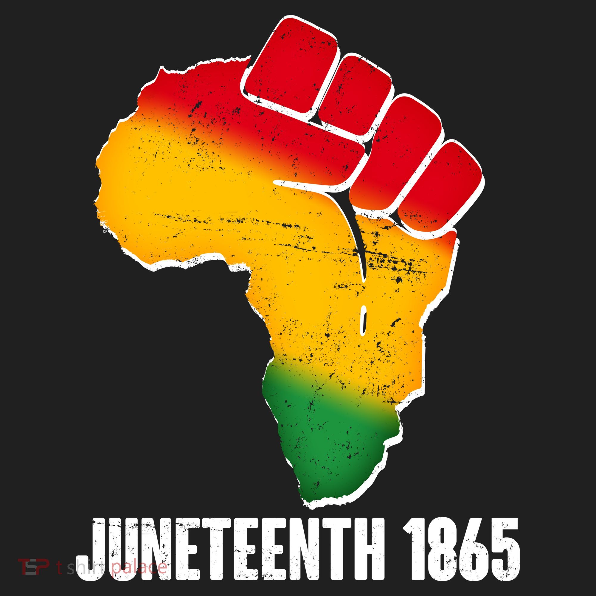 Juneteenth 1865 Africa Map Fist Tumbler