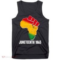 Juneteenth 1865 Africa Map Fist Tank Top thumb 0