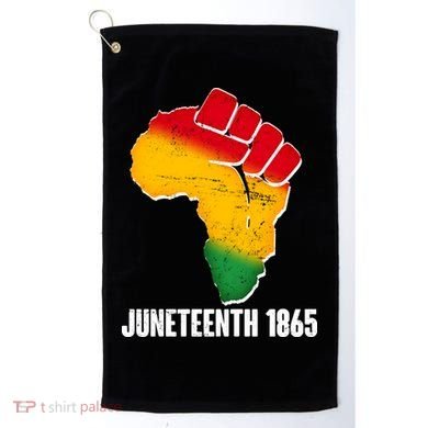 Juneteenth 1865 Africa Map Fist Golf Towel