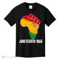 Juneteenth 1865 Africa Map Fist Kids T-Shirt thumb 0