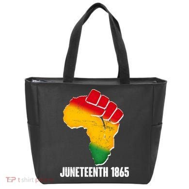 Juneteenth 1865 Africa Map Fist Tote Bag