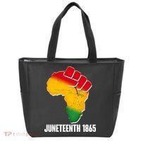 Juneteenth 1865 Africa Map Fist Tote Bag thumb 0