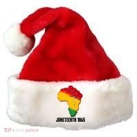 Juneteenth 1865 Africa Map Fist Santa Hat thumb 0