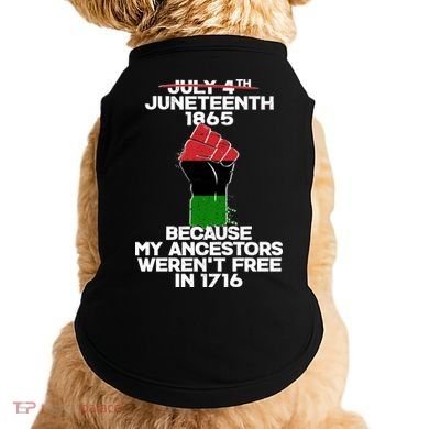 Juneteenth 1865 American African Freedom Day Doggie Tank