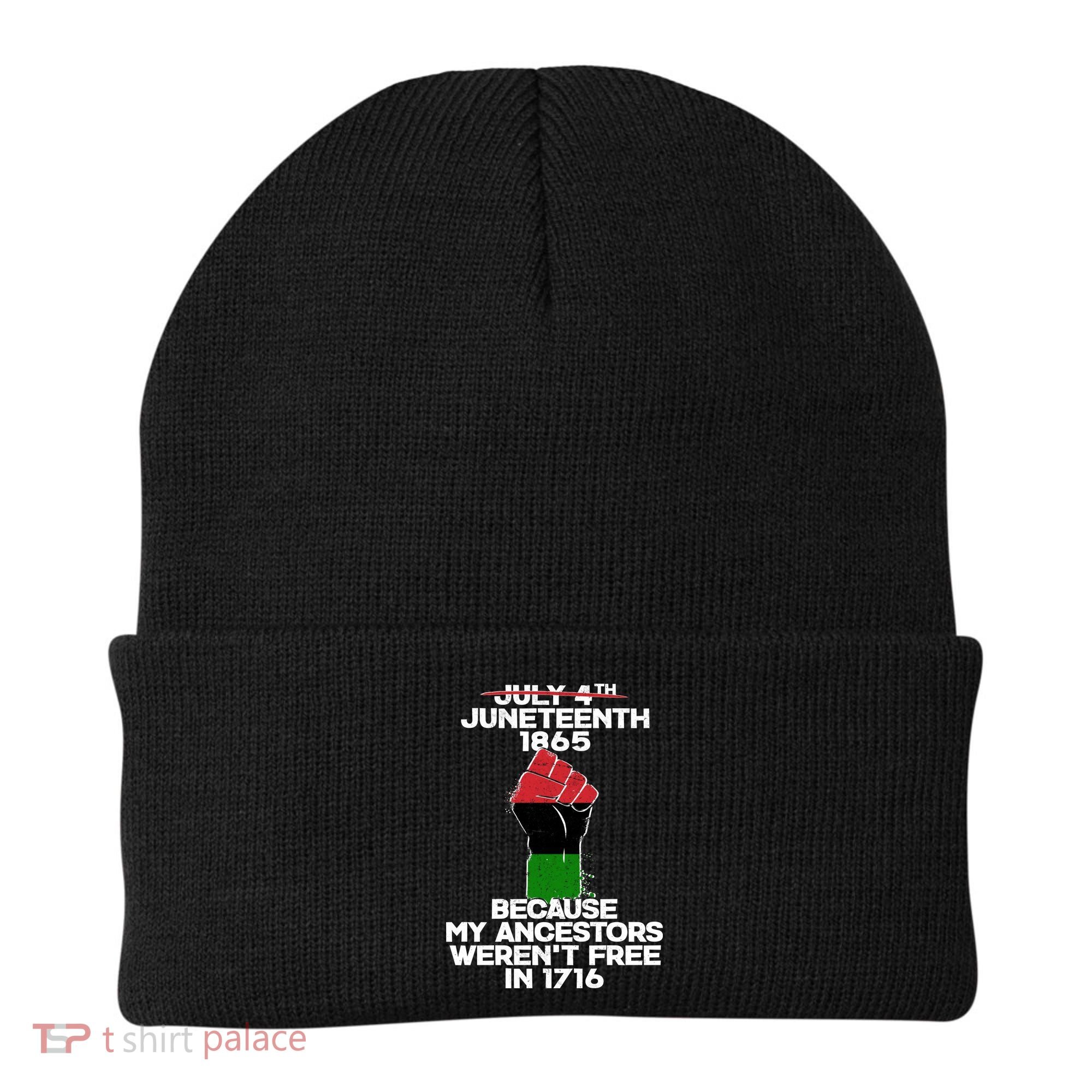 Juneteenth 1865 American African Freedom Day Beanie