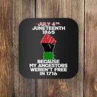 Juneteenth 1865 American African Freedom Day Coaster thumb 0