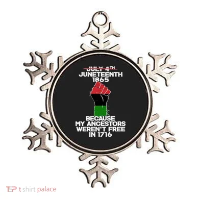 Juneteenth 1865 American African Freedom Day Ornament
