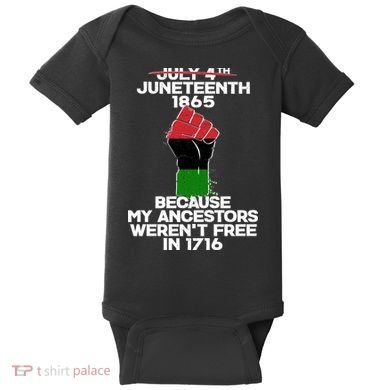 Juneteenth 1865 American African Freedom Day Baby Bodysuit