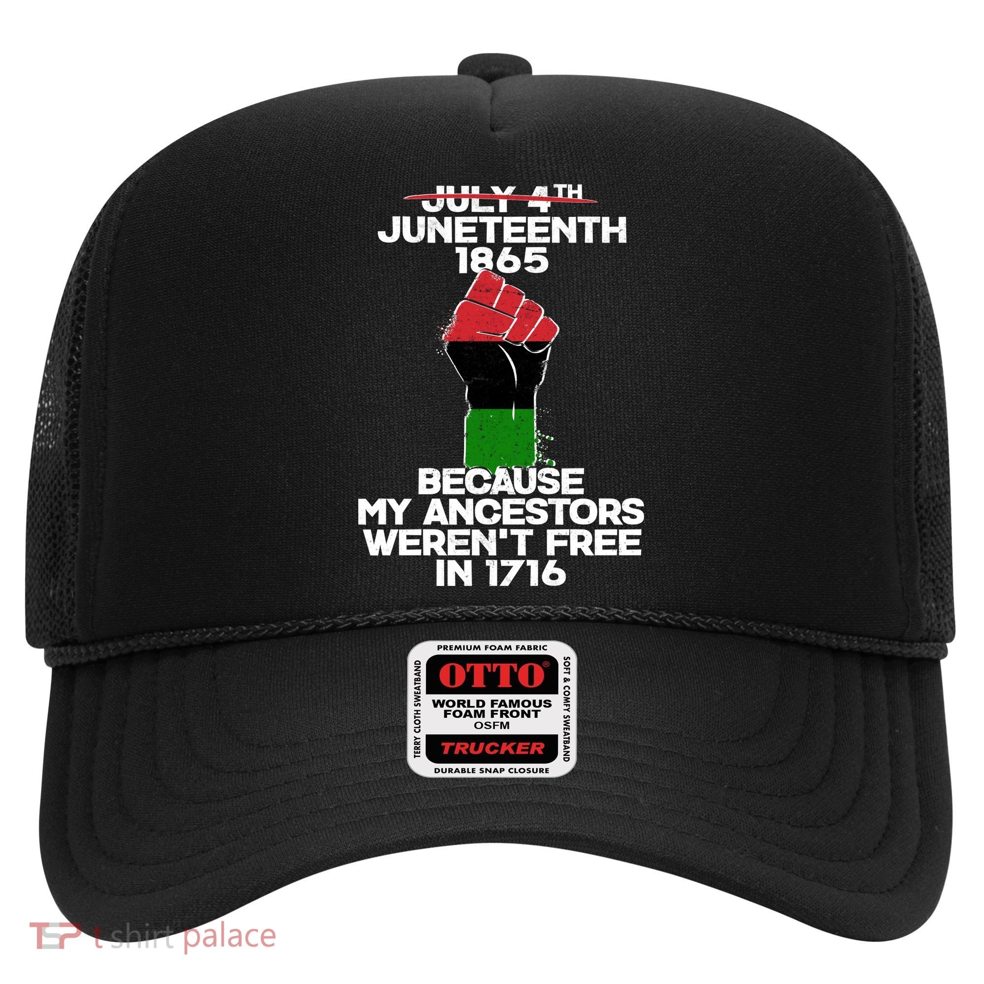 Juneteenth 1865 American African Freedom Day Hat