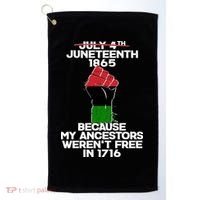 Juneteenth 1865 American African Freedom Day Golf Towel thumb 0