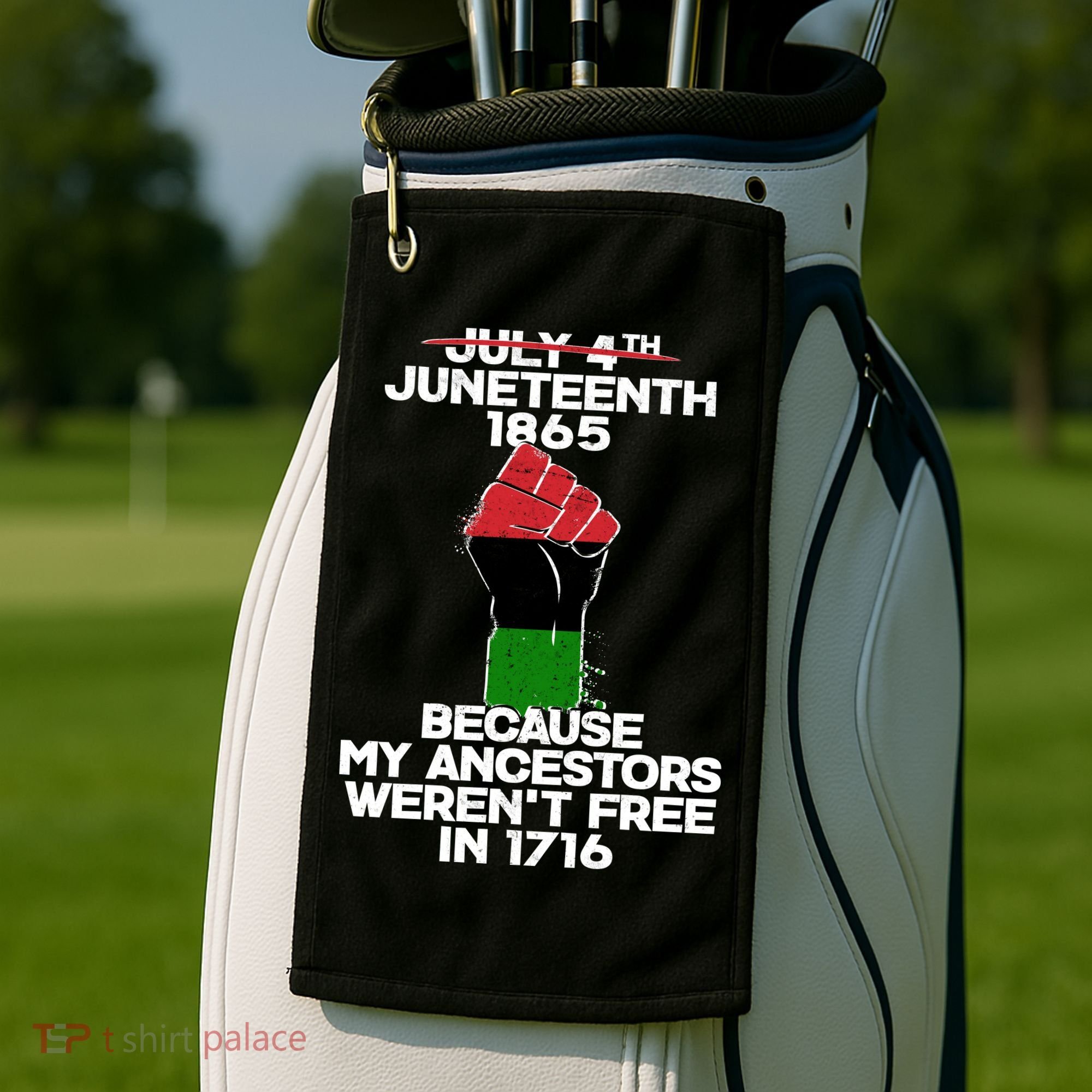 Juneteenth 1865 American African Freedom Day Golf Towel