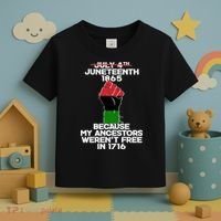 Juneteenth 1865 American African Freedom Day Toddler T-Shirt thumb 3