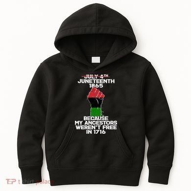 Juneteenth 1865 American African Freedom Day Kids Hoodie