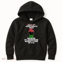Juneteenth 1865 American African Freedom Day Kids Hoodie thumb 0