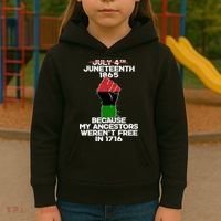 Juneteenth 1865 American African Freedom Day Kids Hoodie thumb 3