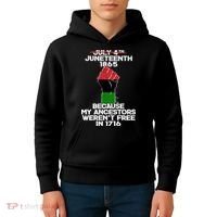 Juneteenth 1865 American African Freedom Day Kids Hoodie thumb 4