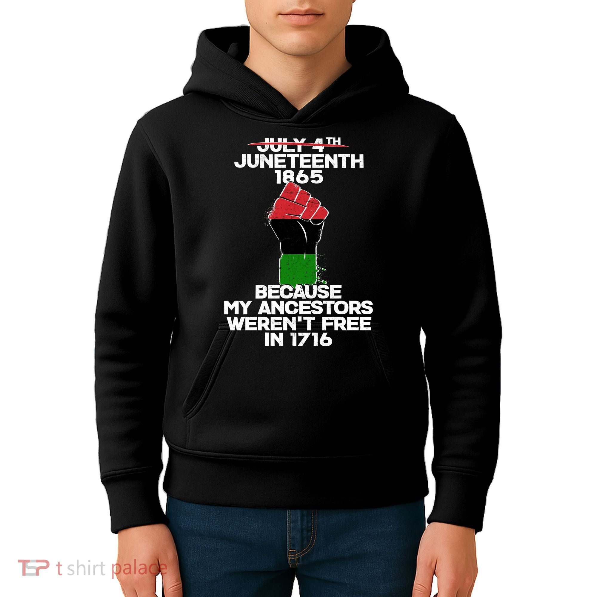 Juneteenth 1865 American African Freedom Day Kids Hoodie
